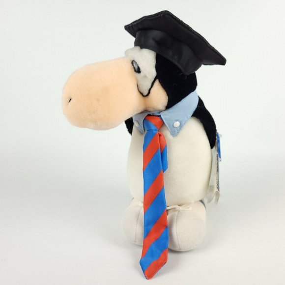 Vintage 1985 Dakin OPUS Yuppy Grad Bloom County Tie Plush 10" - Picture 1 of 11